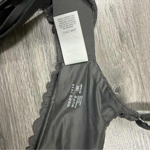 Aerie grey Lace Trim Bra - Picture 3 of 4